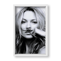 Cuadro Kate Moss mustache - tienda online