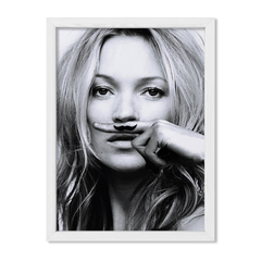 Cuadro Kate Moss mustache - comprar online