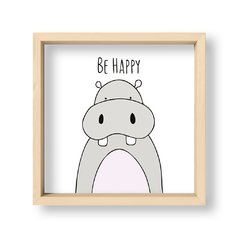Cuadro Be Happy Hippo - El Nido - Tienda de Objetos