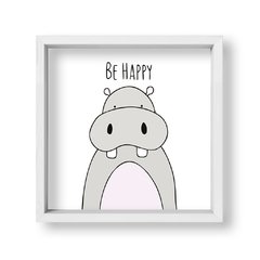 Cuadro Be Happy Hippo - tienda online