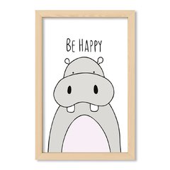 Cuadro Be Happy Hippo