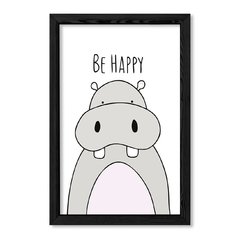 Cuadro Be Happy Hippo en internet