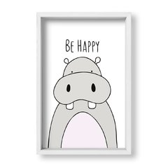 Cuadro Be Happy Hippo - tienda online