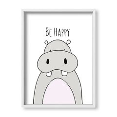 Cuadro Be Happy Hippo - tienda online