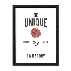Cuadro Be unique write your own story en internet