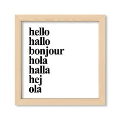 Cuadro Idiomas del Hello