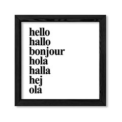 Cuadro Idiomas del Hello en internet