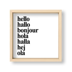 Cuadro Idiomas del Hello - El Nido - Tienda de Objetos