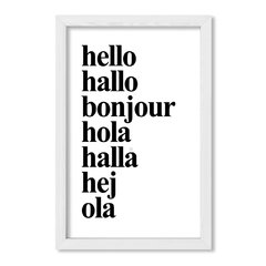 Cuadro Idiomas del Hello - comprar online