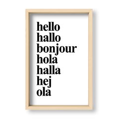 Cuadro Idiomas del Hello - El Nido - Tienda de Objetos