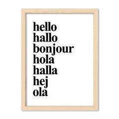 Cuadro Idiomas del Hello