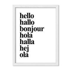 Cuadro Idiomas del Hello - comprar online