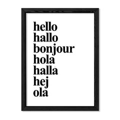 Cuadro Idiomas del Hello en internet