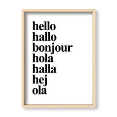 Cuadro Idiomas del Hello - El Nido - Tienda de Objetos