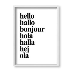 Cuadro Idiomas del Hello - tienda online