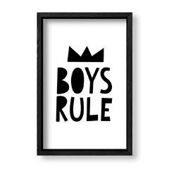 Imagen de Cuadro Boys rule in black