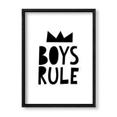 Imagen de Cuadro Boys rule in black