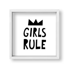 Cuadro Girls rule in black - tienda online