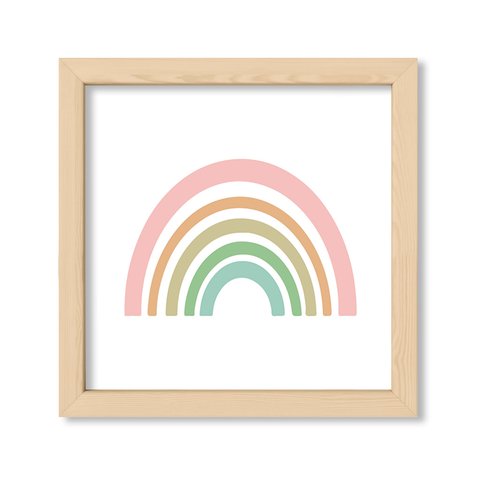Cuadro Rainbow en pasteles