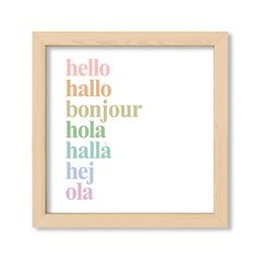 Cuadro Idiomas del Hello pasteles