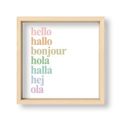 Cuadro Idiomas del Hello pasteles - El Nido - Tienda de Objetos