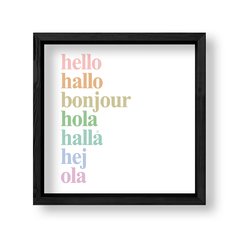 Imagen de Cuadro Idiomas del Hello pasteles