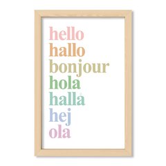 Cuadro Idiomas del Hello pasteles