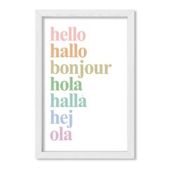 Cuadro Idiomas del Hello pasteles - comprar online