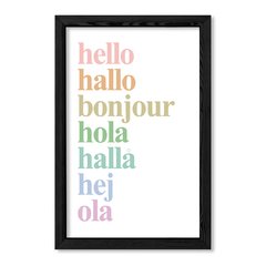 Cuadro Idiomas del Hello pasteles en internet