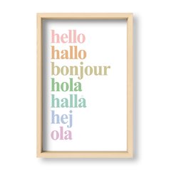 Cuadro Idiomas del Hello pasteles - El Nido - Tienda de Objetos