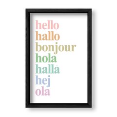 Imagen de Cuadro Idiomas del Hello pasteles