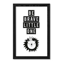 Cuadro Be brave little lion en internet