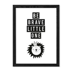 Cuadro Be brave little lion en internet