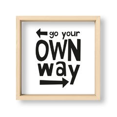 Cuadro Go your own way - El Nido - Tienda de Objetos