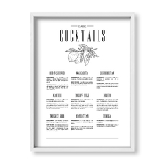 Cuadro Classic Cocktails - tienda online