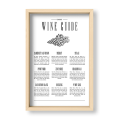 Cuadro Classic Wine Guide - El Nido - Tienda de Objetos