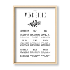 Cuadro Classic Wine Guide - El Nido - Tienda de Objetos