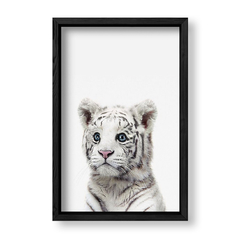 Imagen de Cuadro Baby Tigre blanco