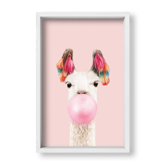 Cuadro Llama Chicle - tienda online