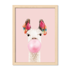 Cuadro Llama Chicle