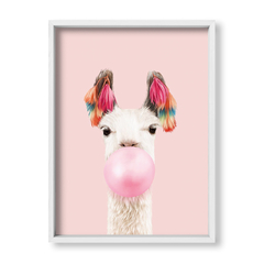 Cuadro Llama Chicle - tienda online