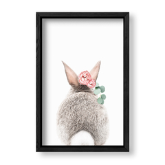 Imagen de Conejo con flores atras