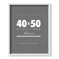 40x50 Box Blanco