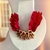 collar velvet red