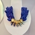 collar velvet blue