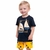 Conjunto Infantil Masculino Camiseta Marinho + Bermuda Kyly