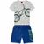 Conjunto Infantil Masculino Camiseta Marinho + Bermuda Kyly