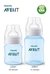 Kit 2 Mamadeiras Anti Cólica 0m+ 125ml/ 1m+ 260ml e Bico Nº4 Azul Philips Avent - comprar online