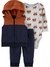 Conjunto 3 Peças Fleece Colete Guaxinim Child Of Mine By Carter's