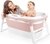 Banheira de Plástico Grande Rosa Baby Pil - comprar online